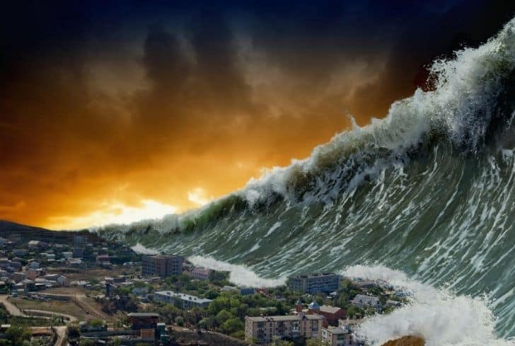 what causes a mega tsunami
