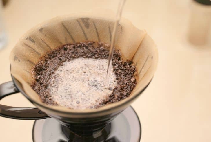 using coffee filter for coolant engine