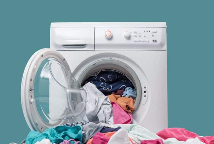 Cloths Inside Washing Machine 